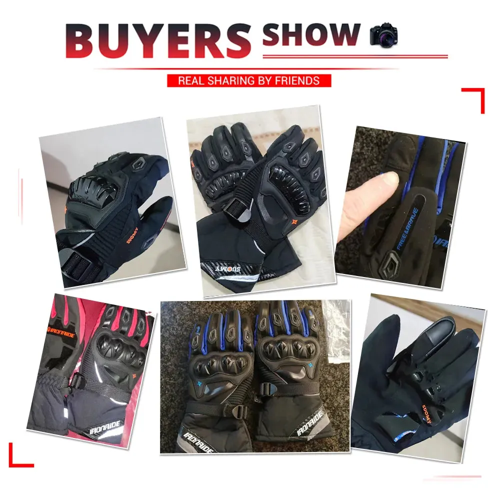 Motorcycle Riding Gloves Windproof And Waterproof Cycling Touch Screen Motorcycle Off-Road Gloves Winter