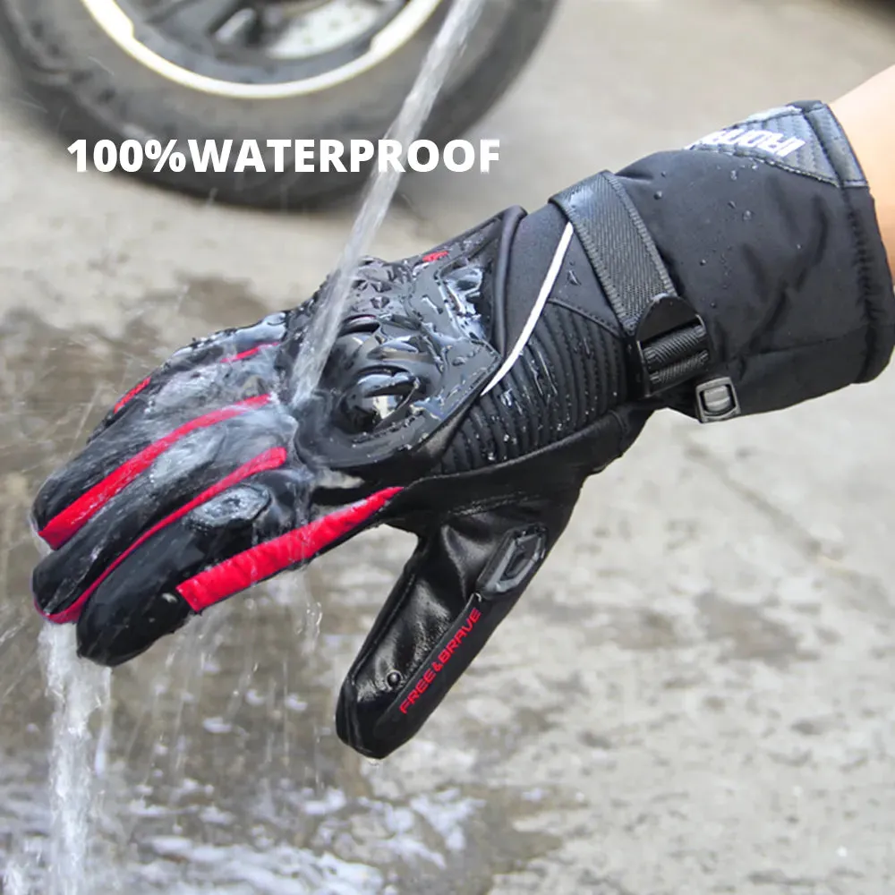 Motorcycle Riding Gloves Windproof And Waterproof Cycling Touch Screen Motorcycle Off-Road Gloves Winter