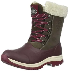 Muck Boot Women's Arctic Apres Brown/Cordovan Lace Mid Size 6 Winter Boots