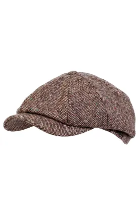 Newsboy Classic Cap in 'Magee 1866' Camel Wool Donegal (Size 58) by Wigens