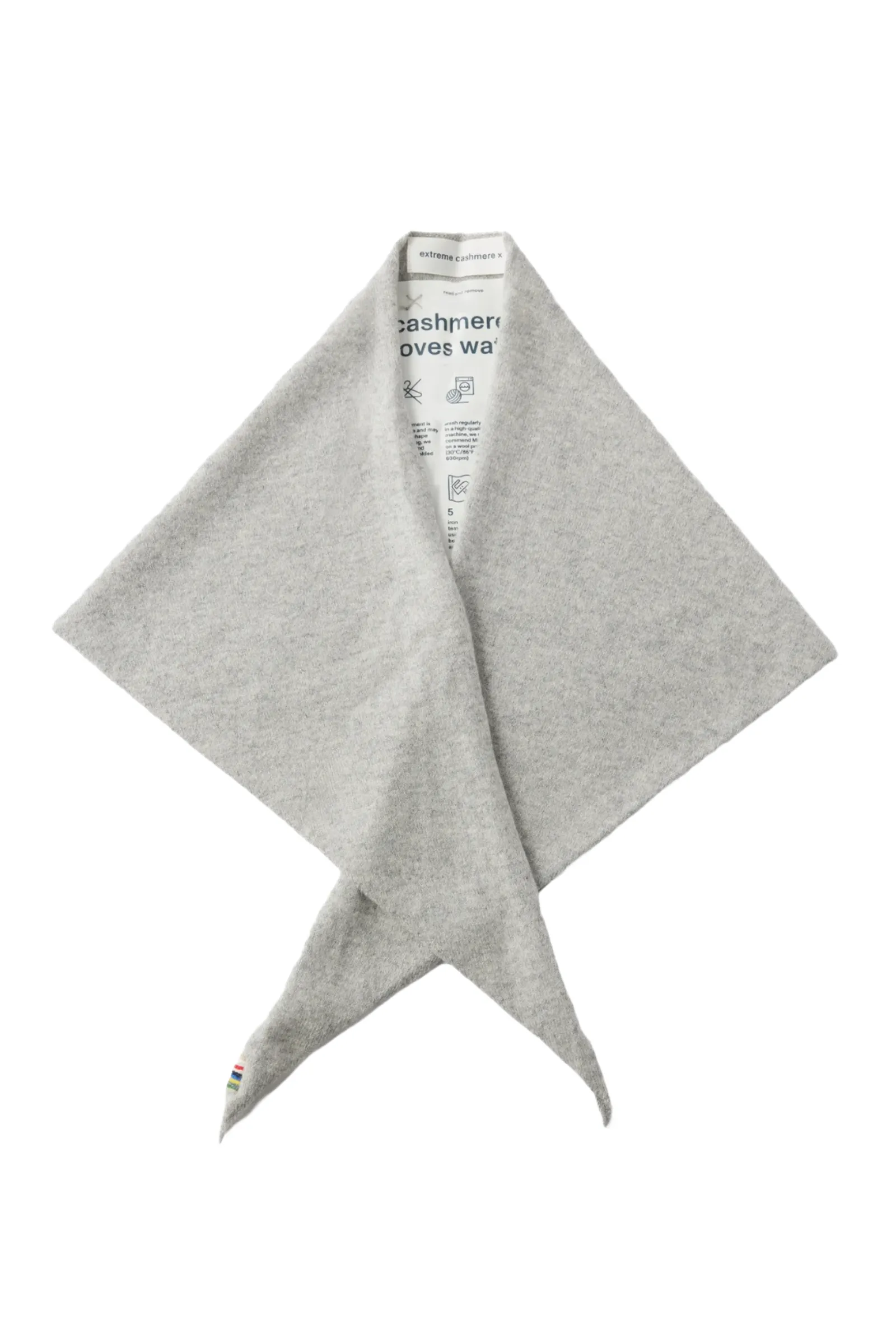 No.34 Mini Stretch-Cashmere Triangle Scarf