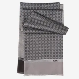 Palazzo - Reversible Silk Scarf - Charcoal