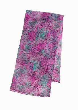 Pebbled Silk Chiffon Scarf