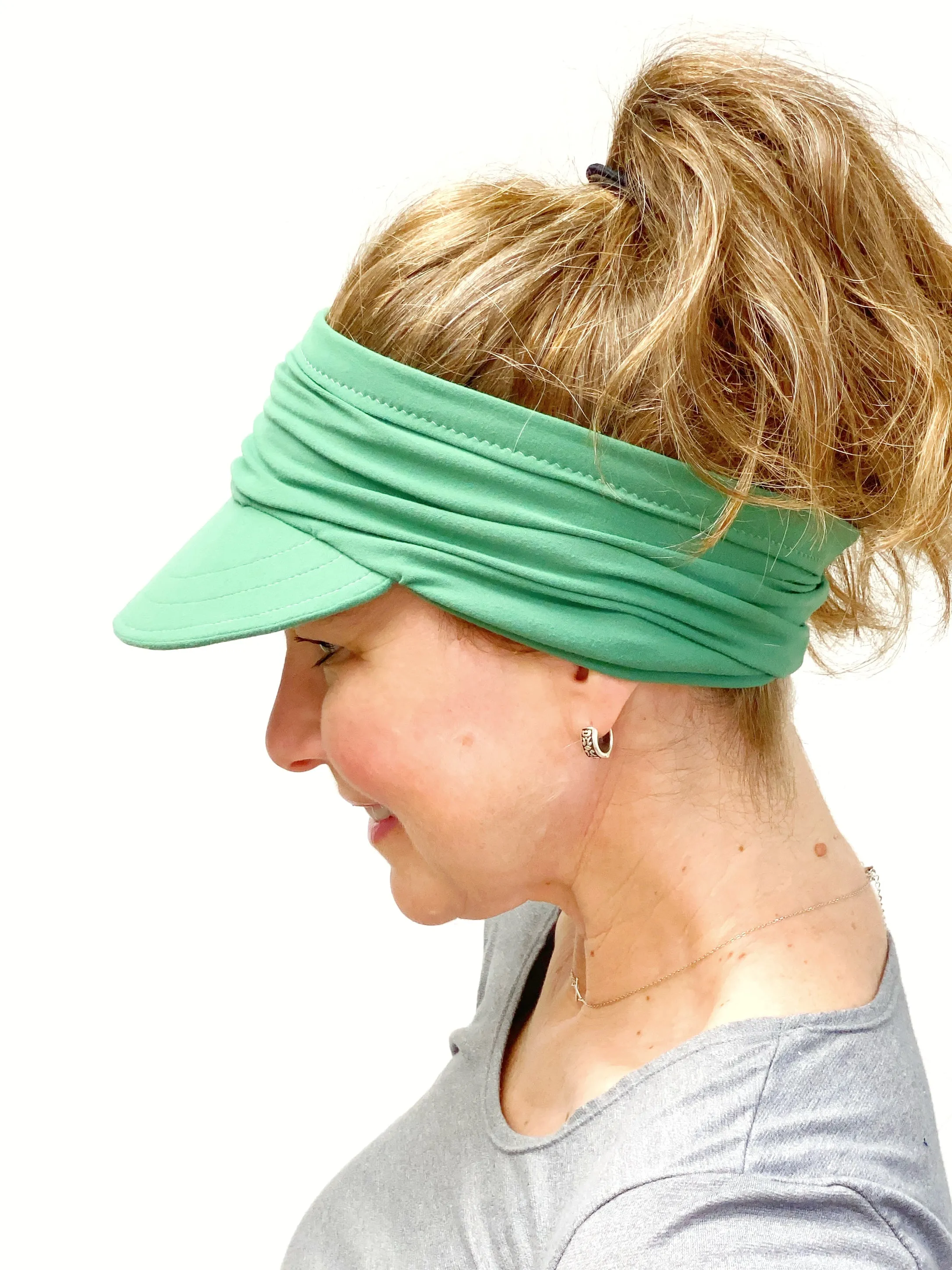 Pickleball Visor for Women, Women's Golf Visor, Women's Sun Wrap, Preppy Visor for Ladies Visor for Short Hair