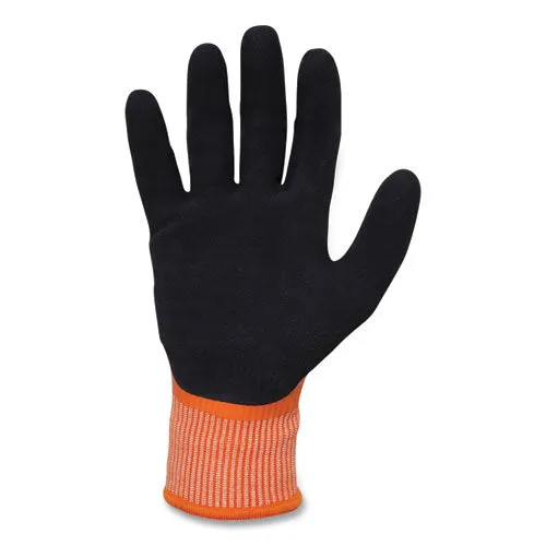 Proflex 7551-case Ansi A5 Coated Waterproof Cr Gloves, Orange, Large, 144 Pairs/carton