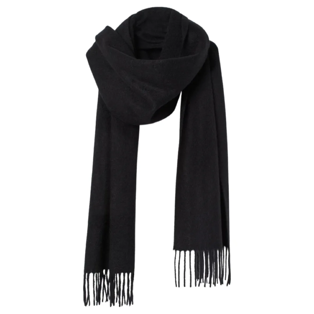 Pure Cashmere Scarf - Black