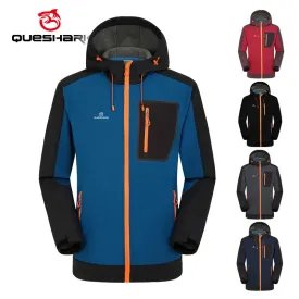 QUESHARK Waterproof Softshell Jacket Mens