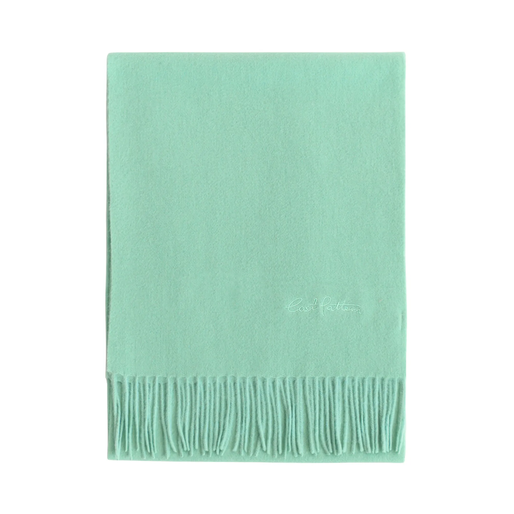 "Lost in Warmth" Classic Cashmere Scarf - Green