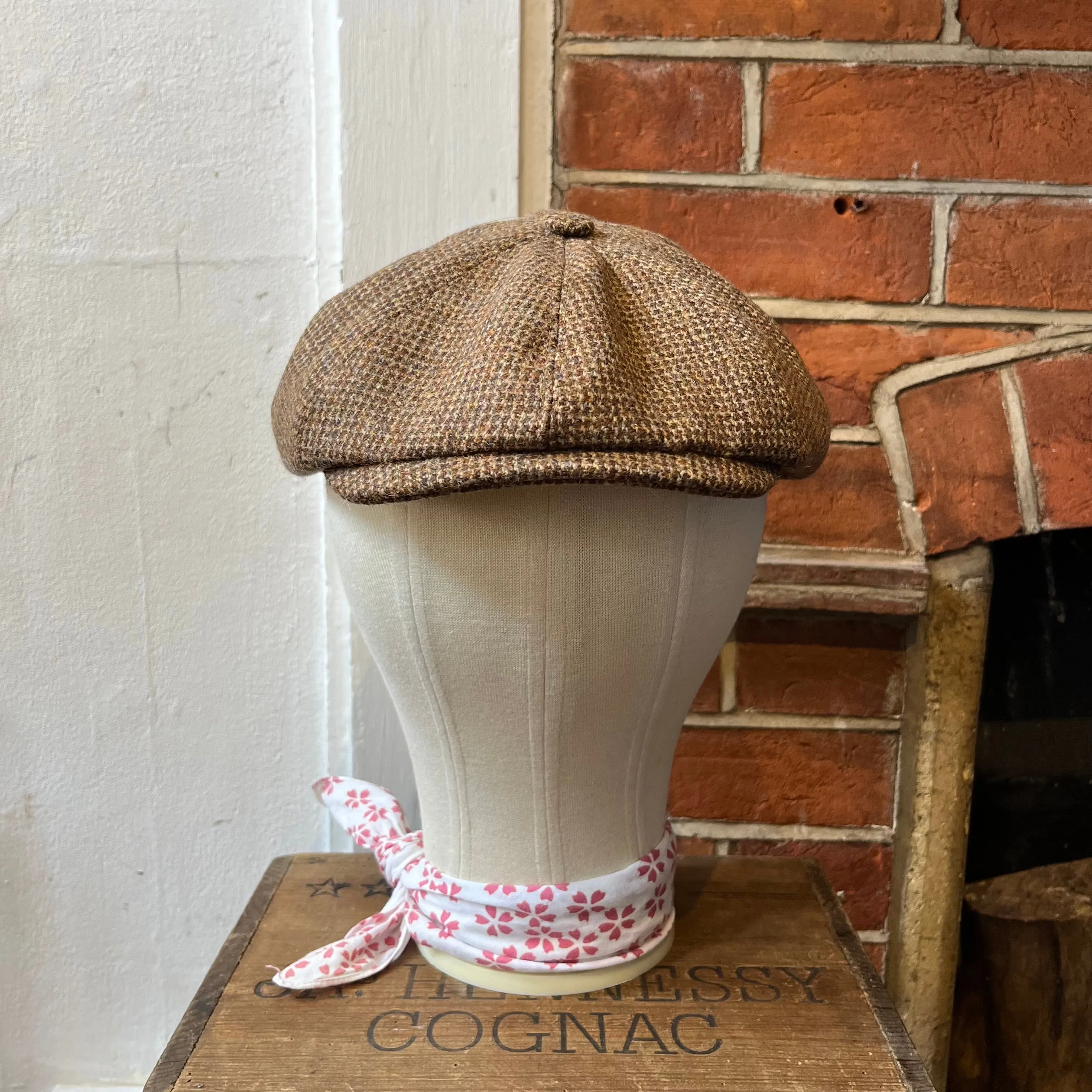 Regent - Baker Boy Cap - 'Goldfinch' Ginger Tweed