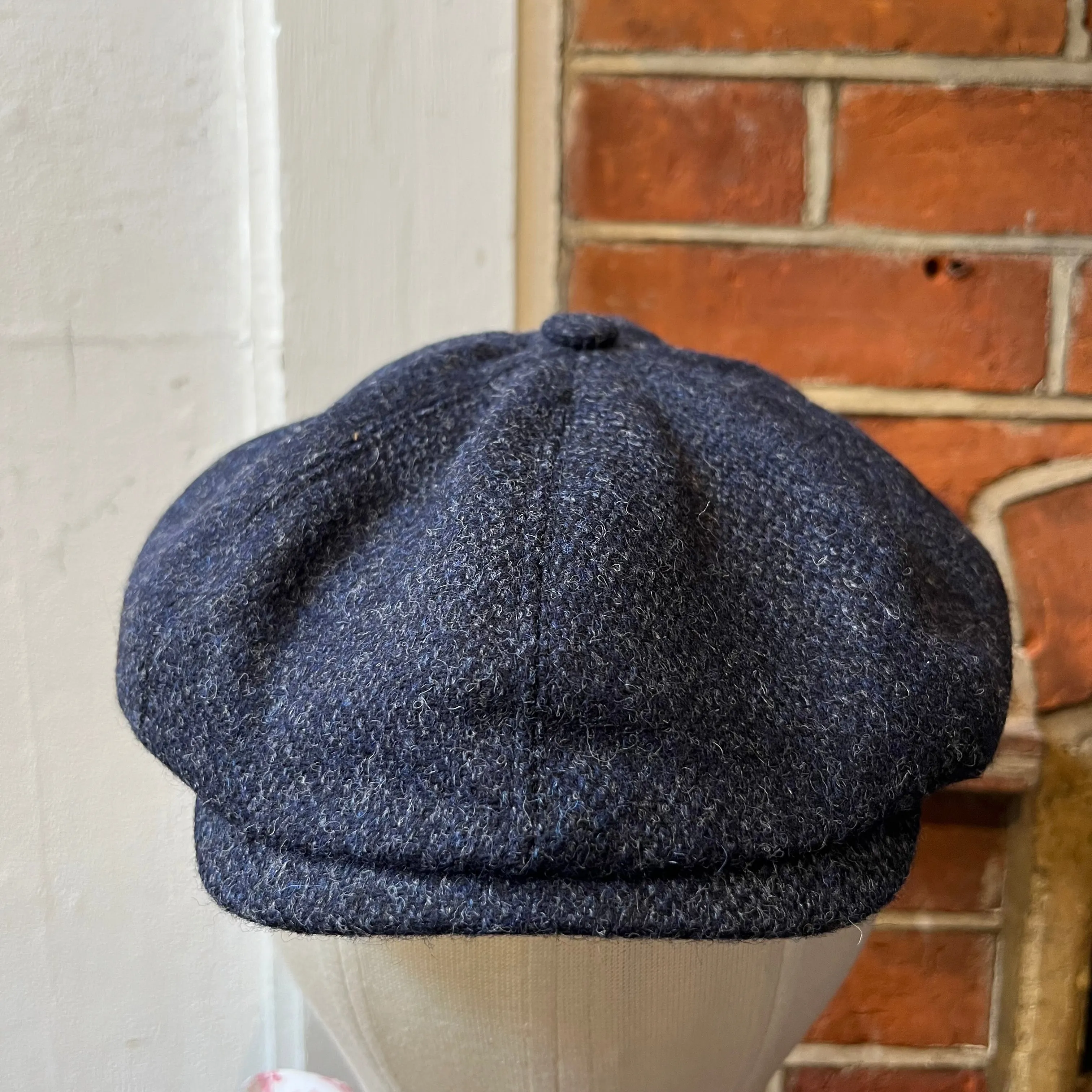 Regent - Baker Boy Cap - Navy Tweed