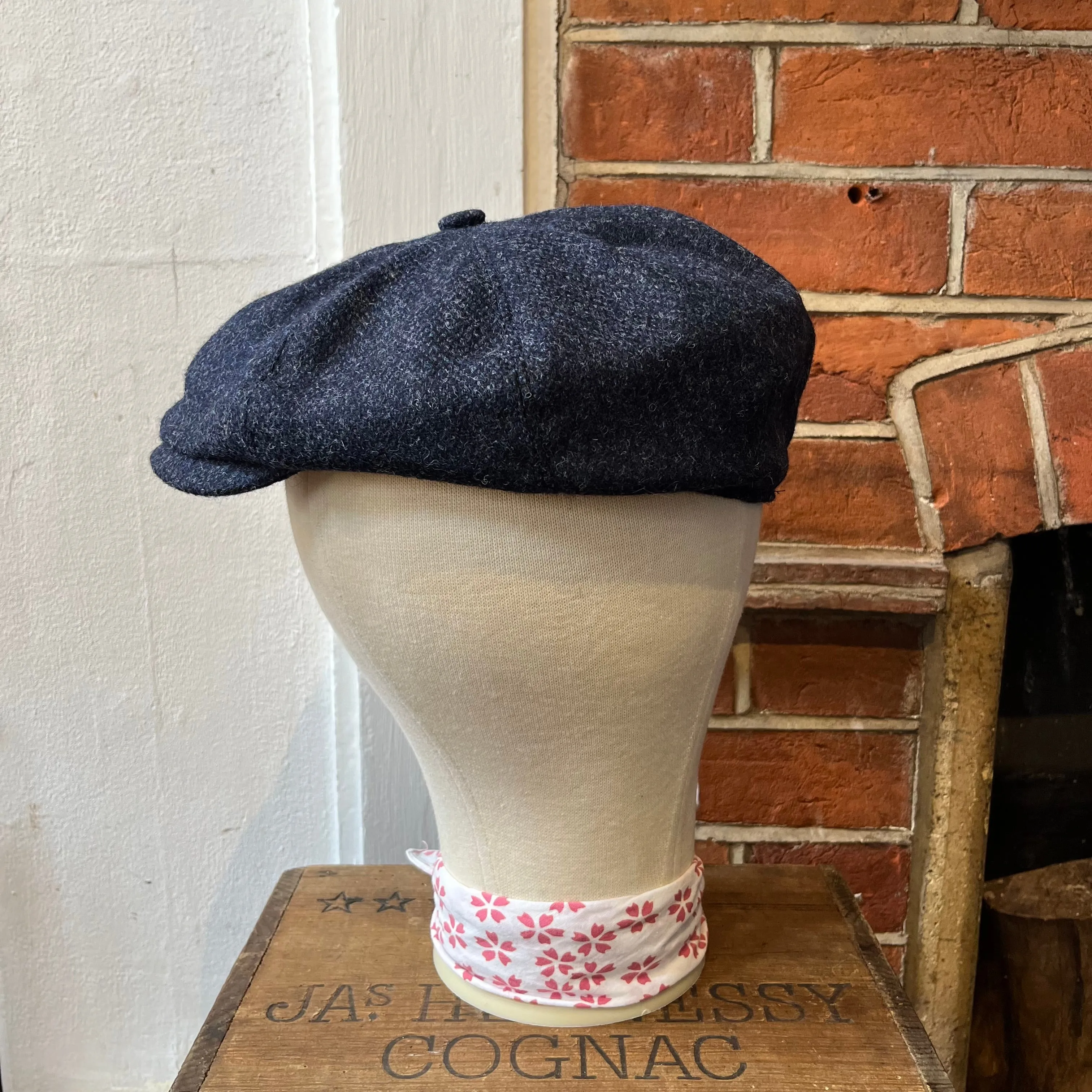 Regent - Baker Boy Cap - Navy Tweed