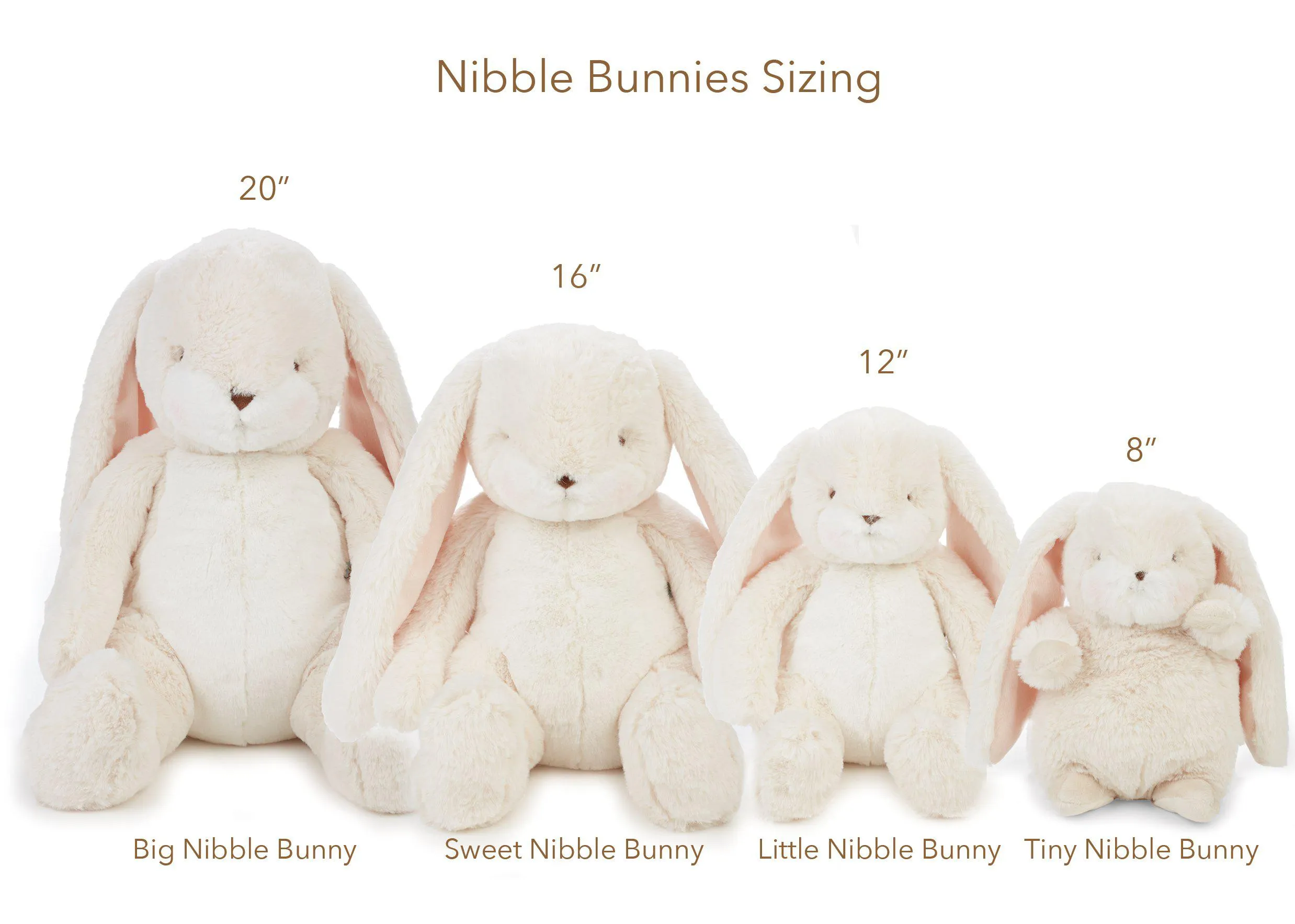 RETIRED - Limited Edition - Holiday Big Nibble Cream 20" Bunny