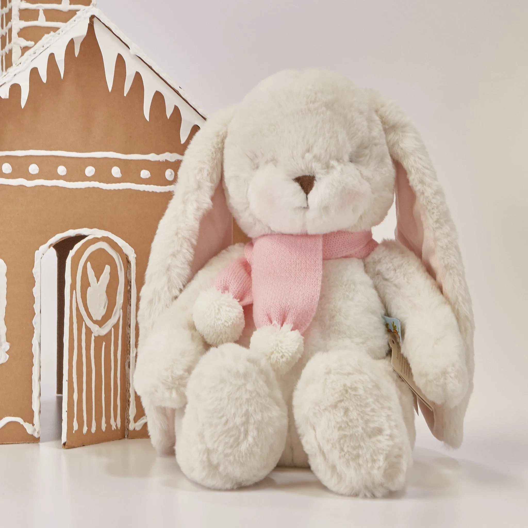 RETIRED - Limited Edition - Holiday Big Nibble Cream 20" Bunny