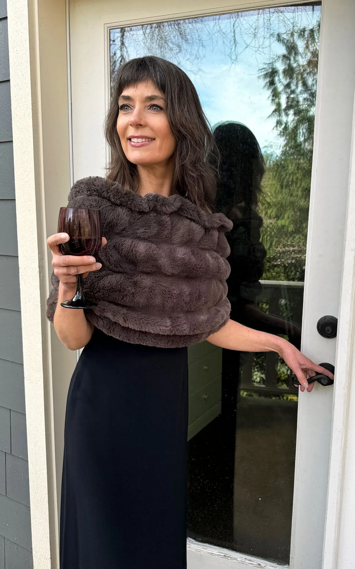 Shoulder Wrap - Royal Opulence Faux Furs (Limited Availability - Merlot!)