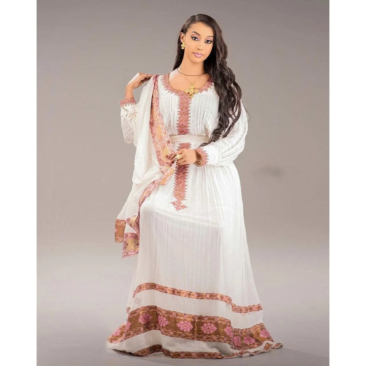 Simple Habesha Dress Ethiopian Dress Beautiful Habesha Dress Womens Dress Habesha Kemis Eritrean Dress