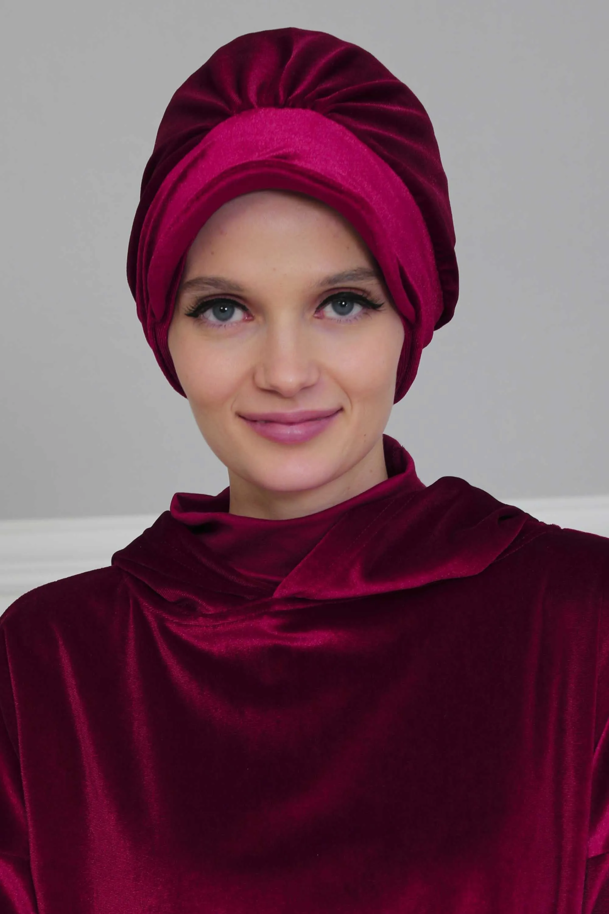 Super Soft Velvet Newsboy Visor Cap for Women, Elegant Comfortable Plain Turban Visor Cap for Daily Use, Chic Velvet Chemo Headwear,B-30K