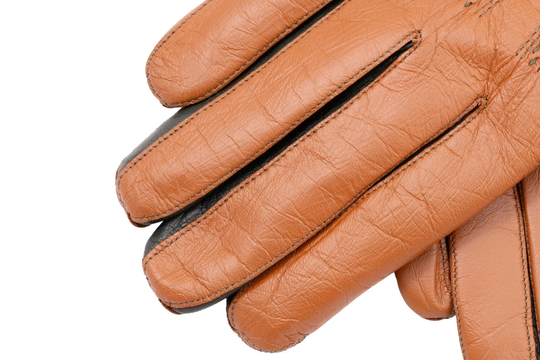 Tan Touchscreen Lamb Nappa Gloves