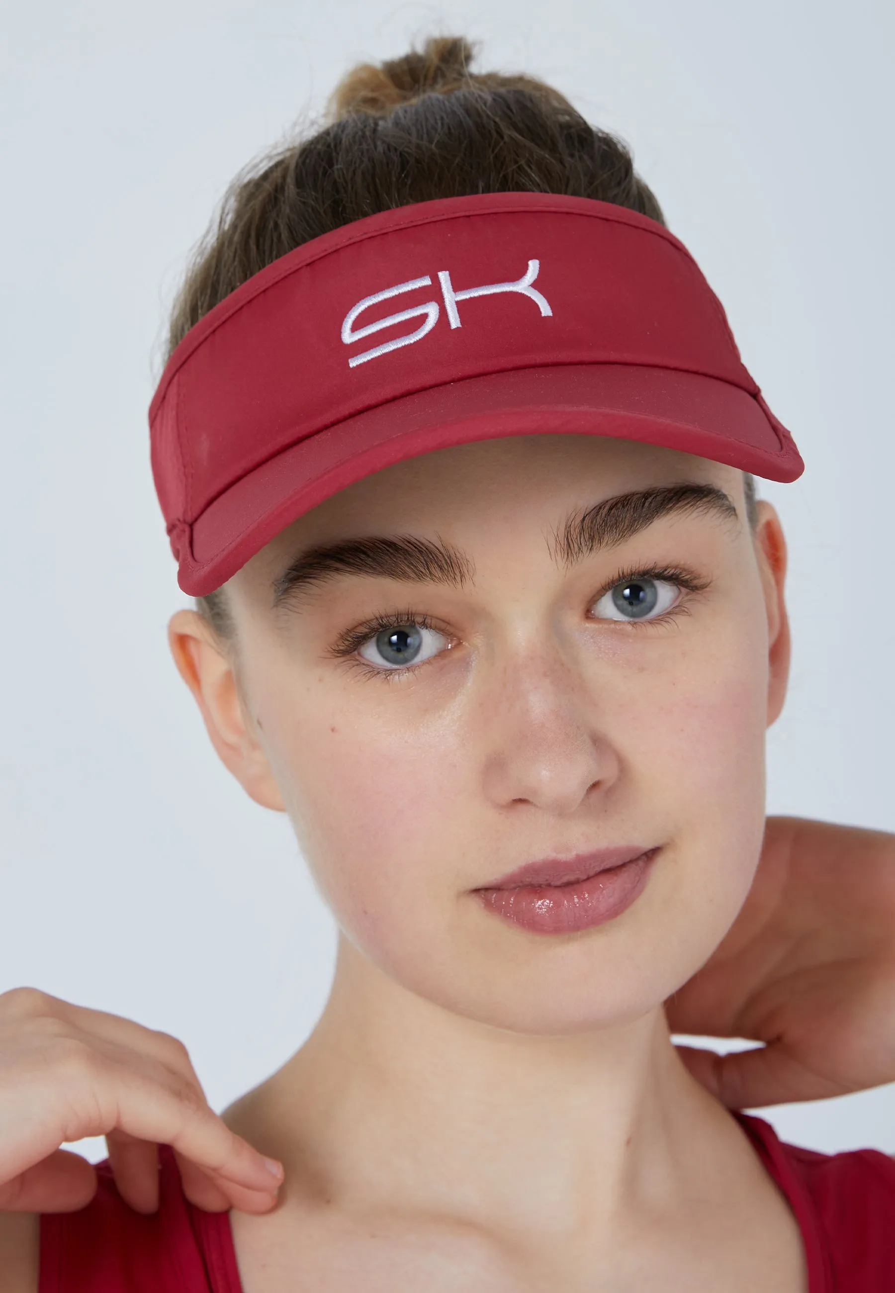 Tennis Sun Visor, bordeaux red