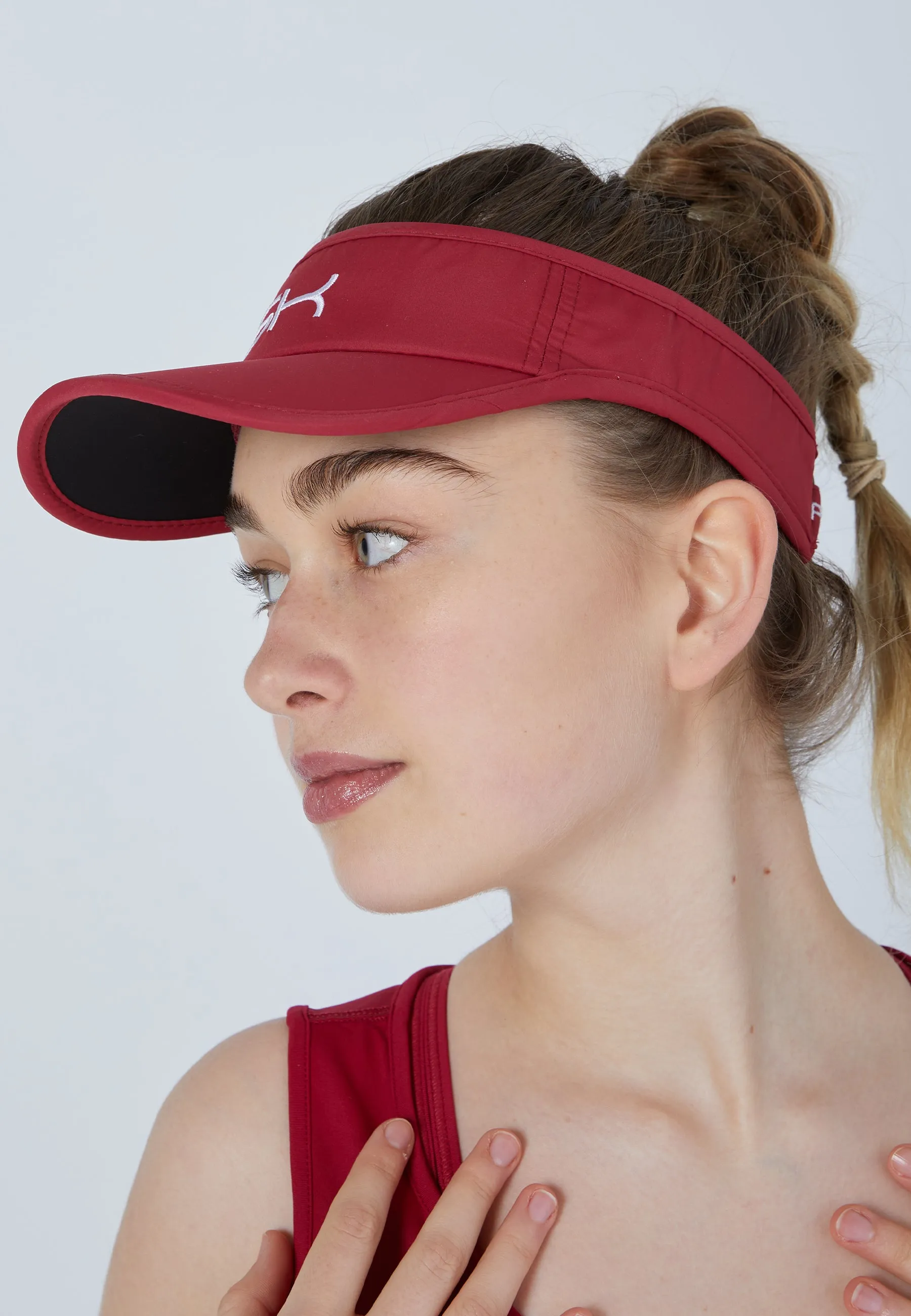 Tennis Sun Visor, bordeaux red