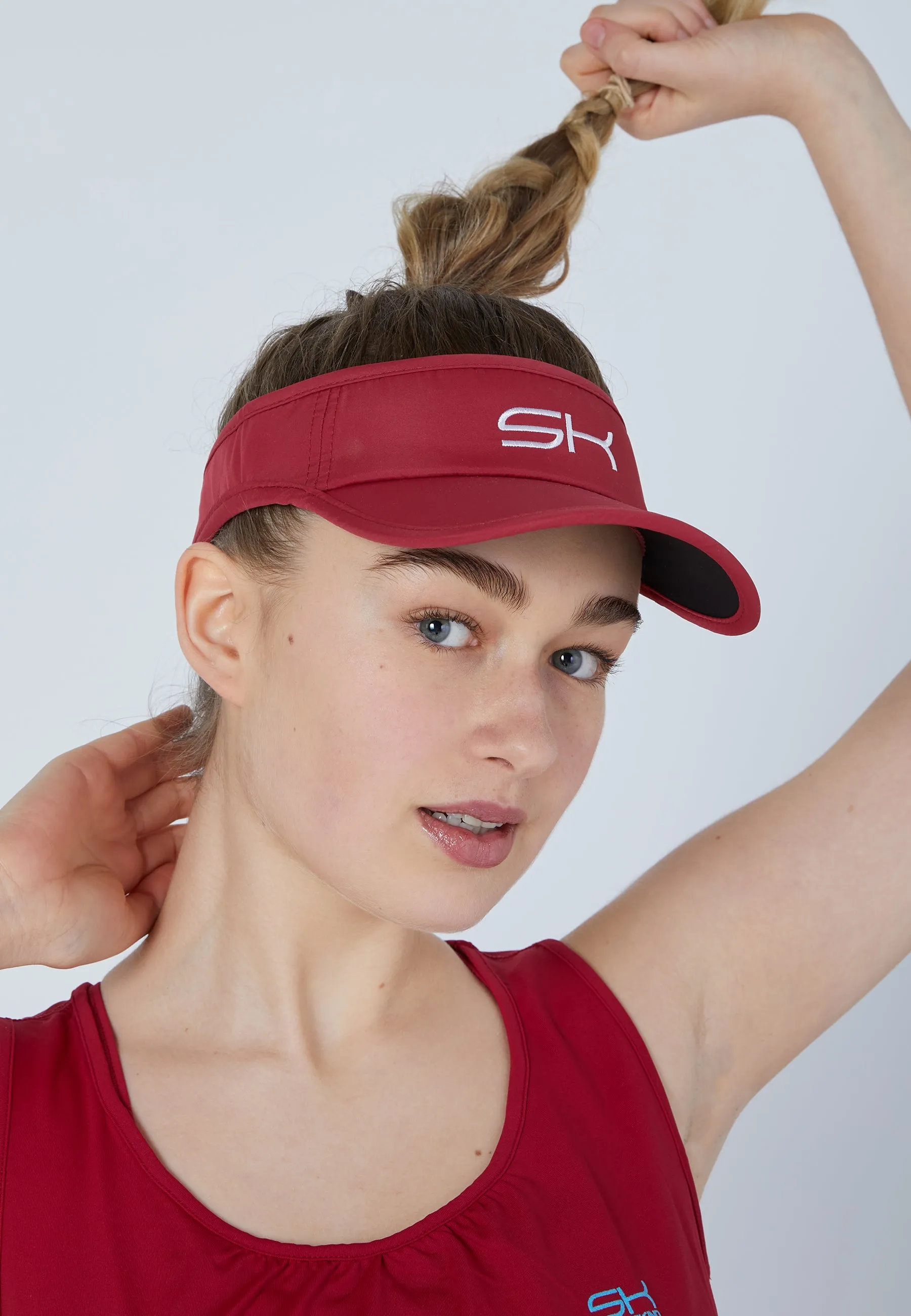 Tennis Sun Visor, bordeaux red