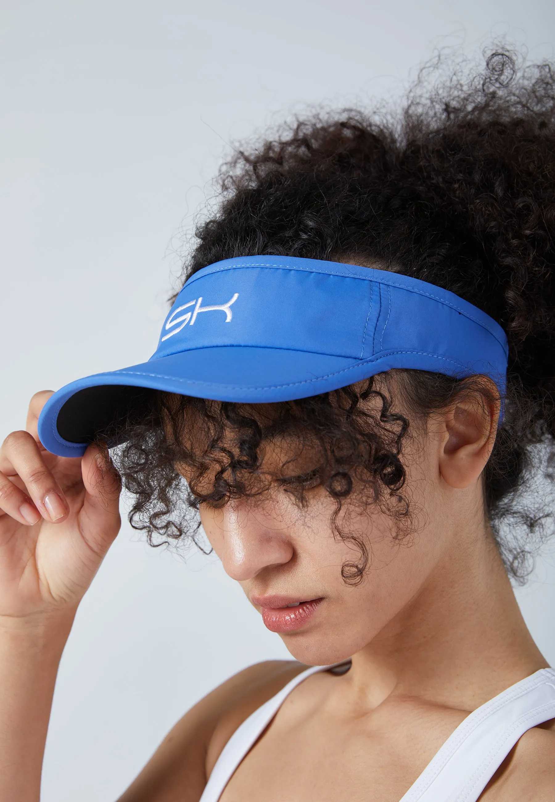 Tennis Sun Visor, cornflower blue