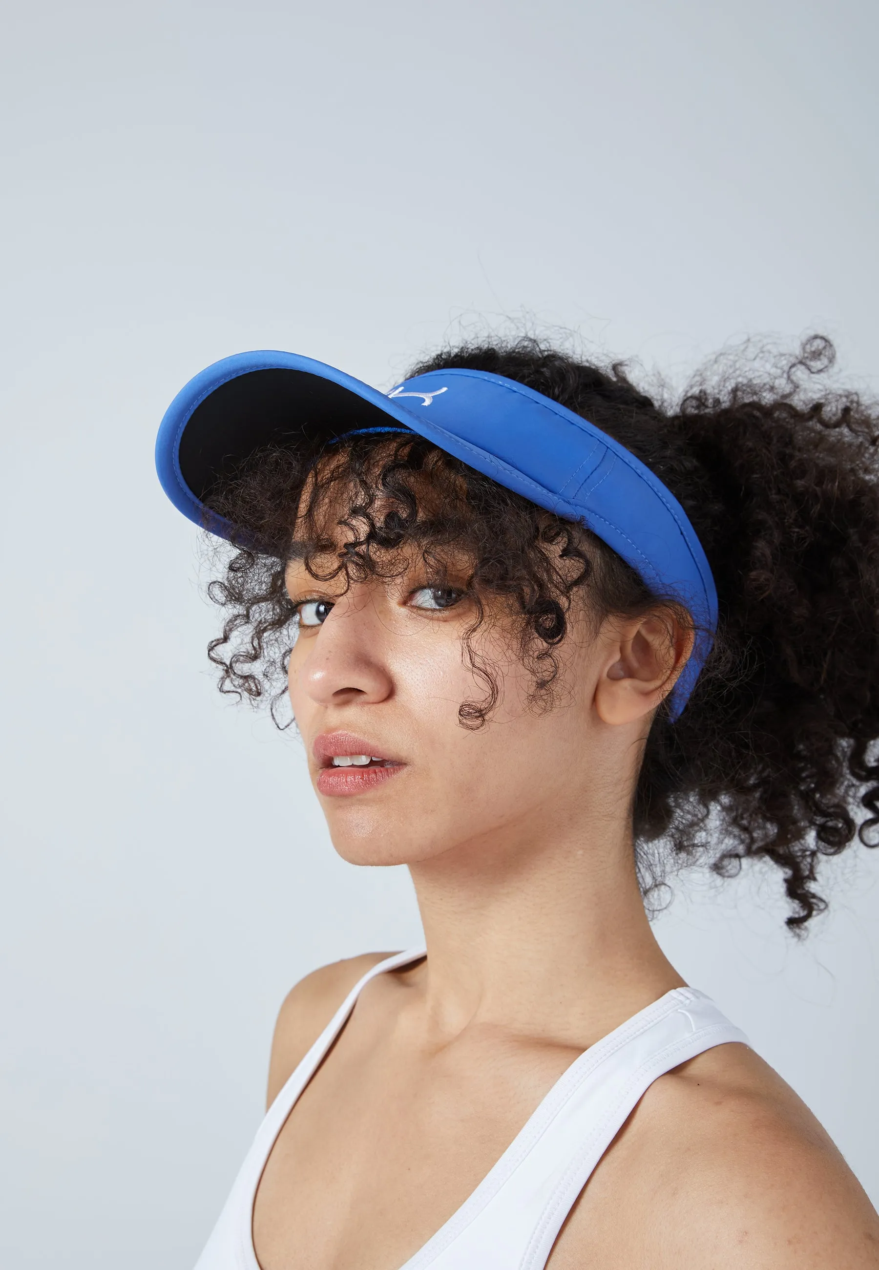 Tennis Sun Visor, cornflower blue