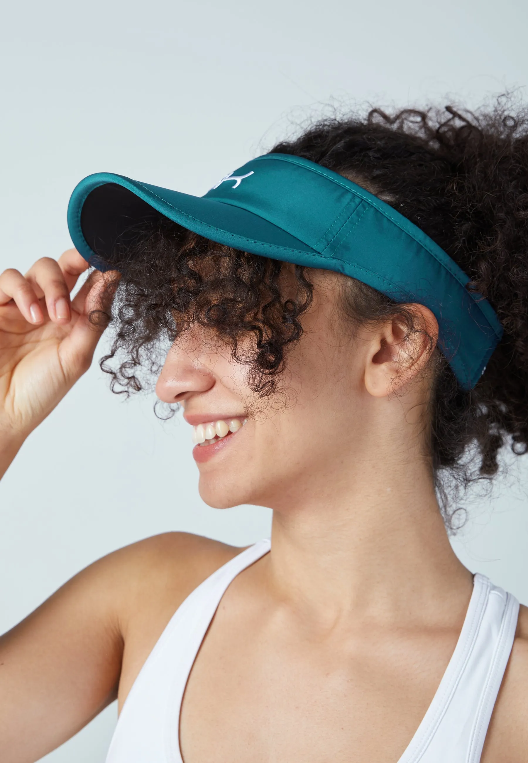 Tennis Sun Visor, dark teal