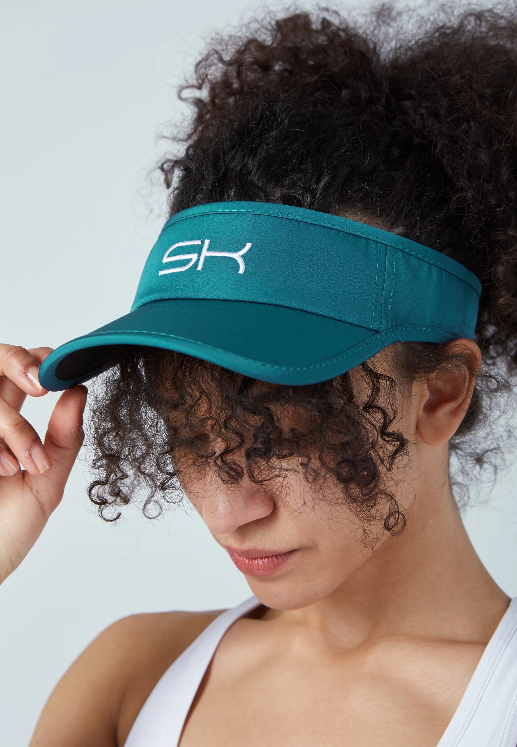 Tennis Sun Visor, dark teal