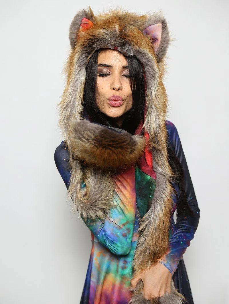 The BlackMilk Red Fox Rainbow Galaxy SpiritHood