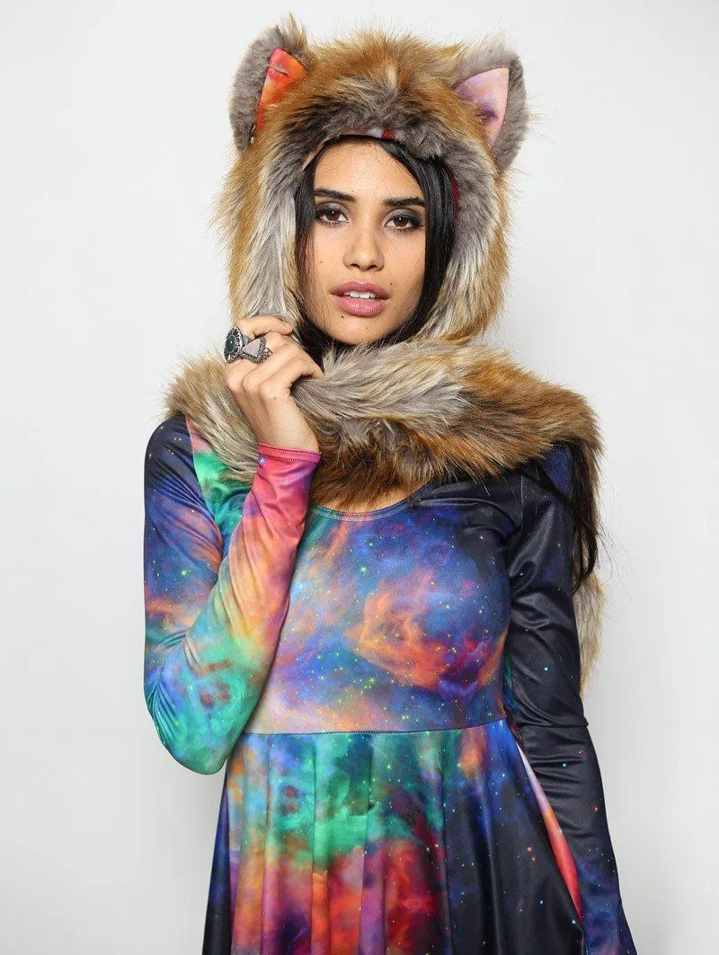 The BlackMilk Red Fox Rainbow Galaxy SpiritHood