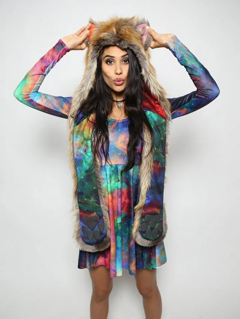 The BlackMilk Red Fox Rainbow Galaxy SpiritHood