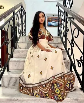 Unique Habesha Dress Ethiopian Dress Women's Dress Habesha Kemis Eritrean Dress Women's Style