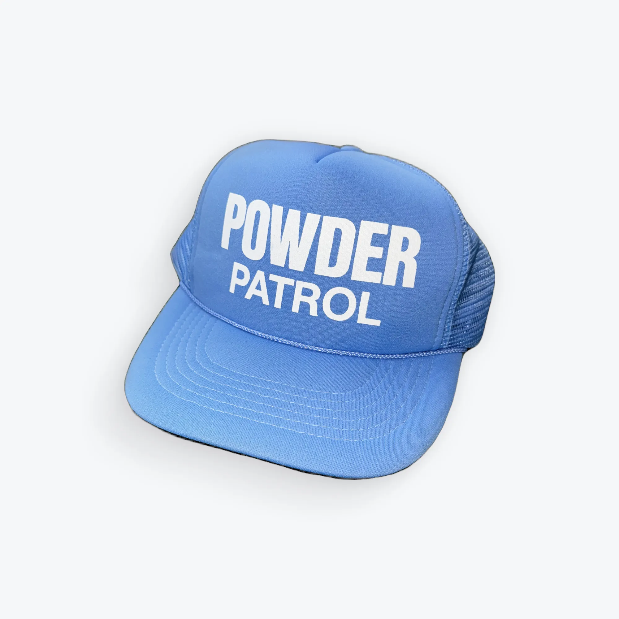 Vintage 90's Powder Patrol Trucker Snapback Hat