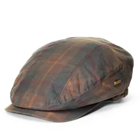 Waxed Newsboy Kerry Cap - Waterproof - Brown Plaid