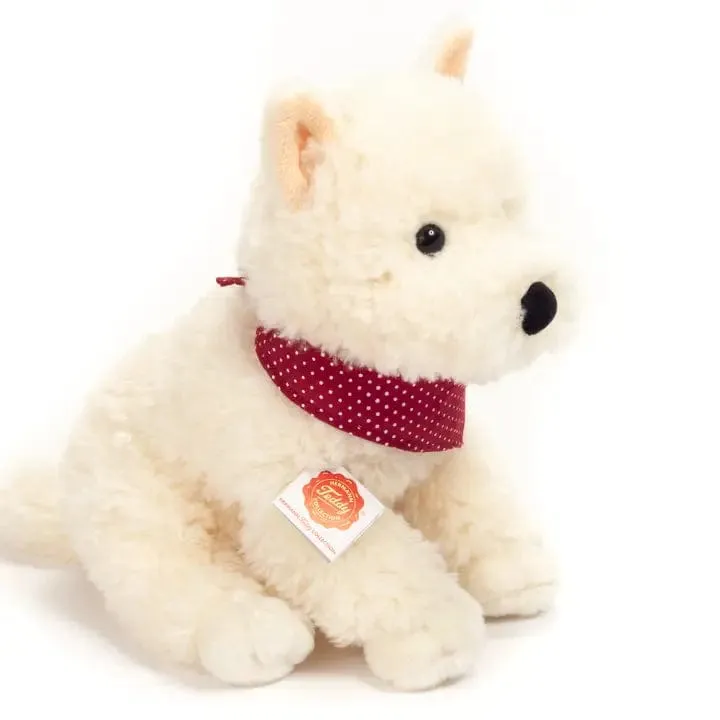 White Highland Terrier Sitting Plush by Teddy Hermann