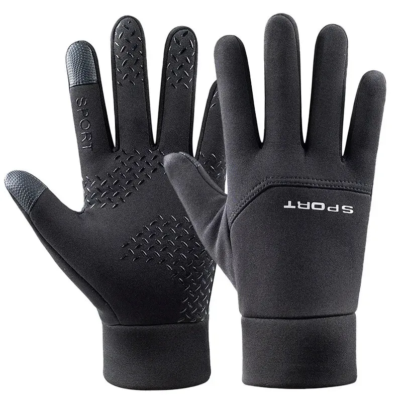 Winter Women Gloves Men Touchscreen Running Anti-Skid Reflective Waterproof Windproof Warm Fleece Ski Cycling Sports Gloves