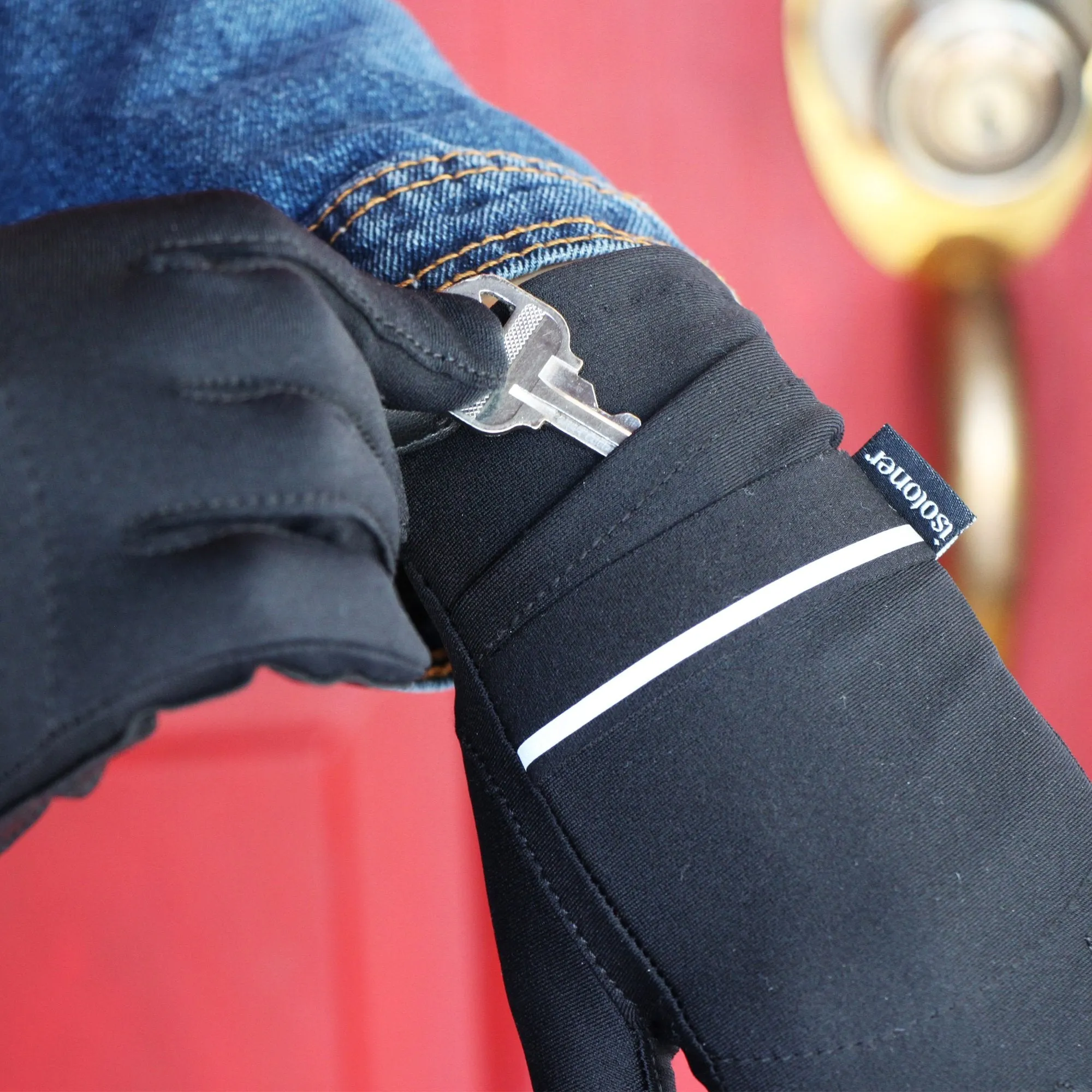 Women’s Iridescent Spandex Gloves with Pocket