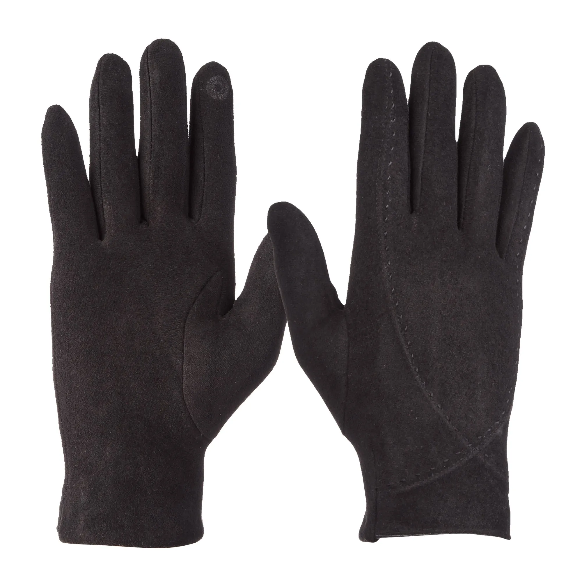 Women's Shortie Stretch Microsuede Water Repellent and Touchscreen Gloves