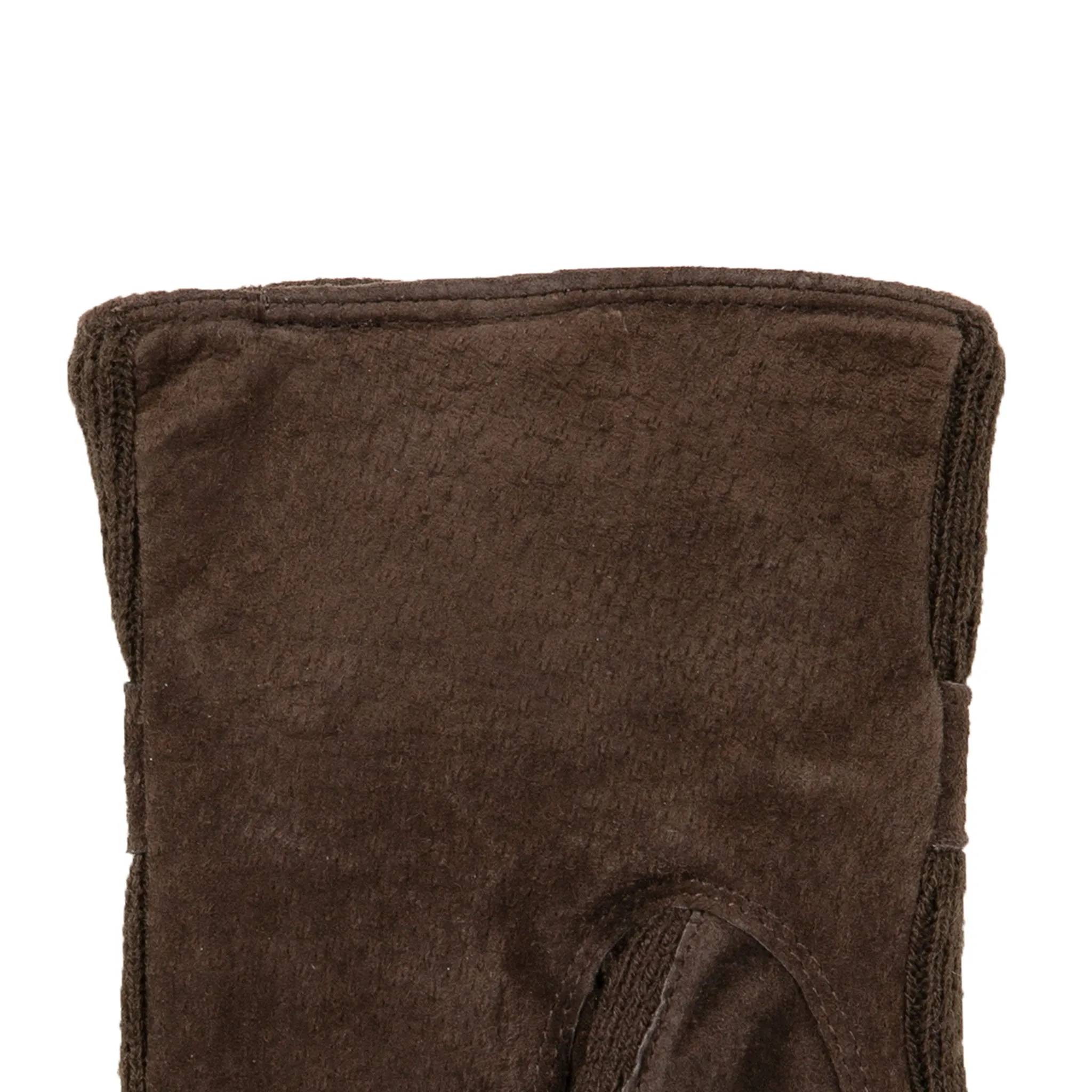 Women's Three-Point Fleece-Lined Suede Gloves