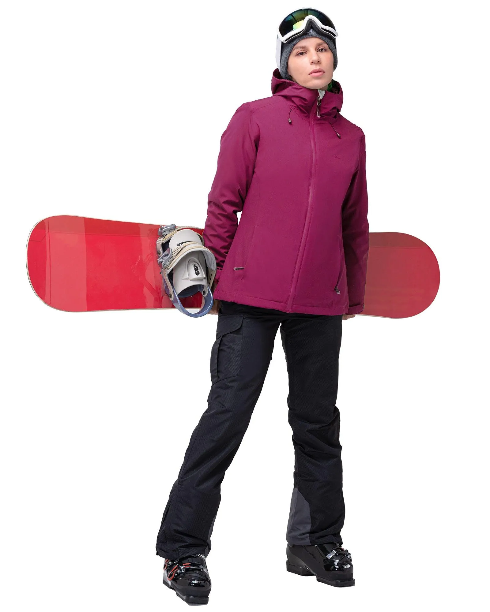 Women's Waterproof 3 in 1 ski Jacket Windproof Winter Snow Coat Ski Snowbaording Jackets Warm Raincoat