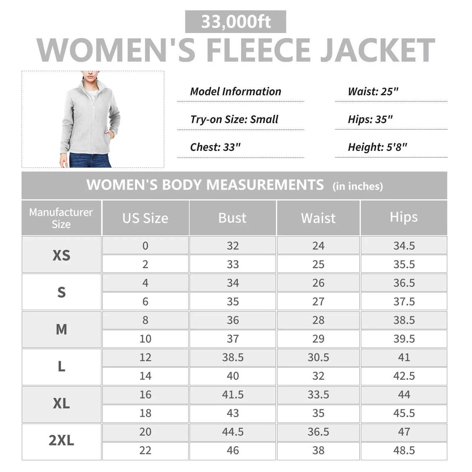 Women's Zip Up Fleece Jacket, Long Sleeve Warm Soft Polar Lightweight Coat with Pockets for Winter